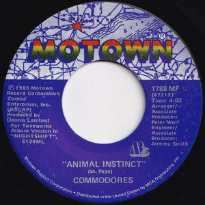Commodores - Animal Instinct / Lightin' Up The Night (7 inch Record / Used)