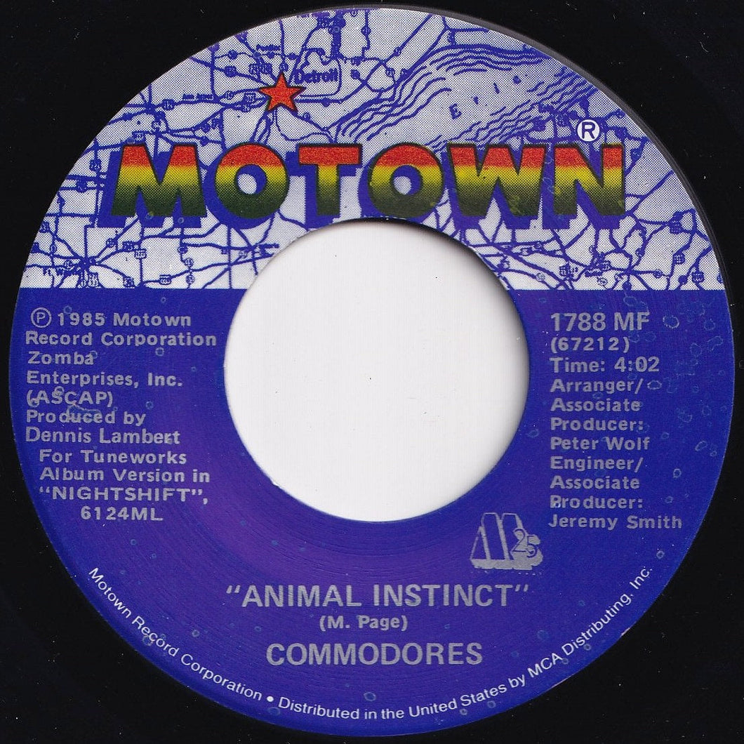 Commodores - Animal Instinct / Lightin' Up The Night (7 inch Record / Used)