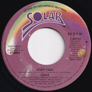 Deele - Body Talk / (Instrumental) (7 inch Record / Used)