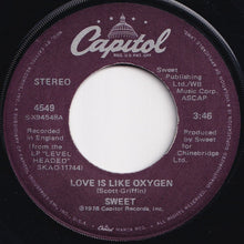 画像をギャラリービューアに読み込む, Sweet - Love Is Like Oxygen / Cover Girl (7 inch Record / Used)
