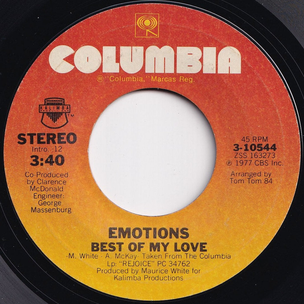 Emotions - Best Of My Love / A Feeling Is (7 inch Record / Used)