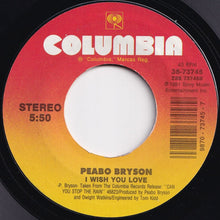 Load image into Gallery viewer, Peabo Bryson - Can You Stop The Rain / I Wish You Love (7 inch Record / Used)
