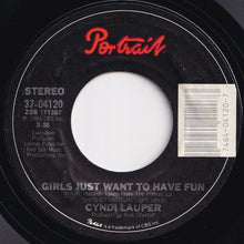 画像をギャラリービューアに読み込む, Cyndi Lauper - Girls Just Want To Have Fun / Right Track Wrong Train (7 inch Record / Used)
