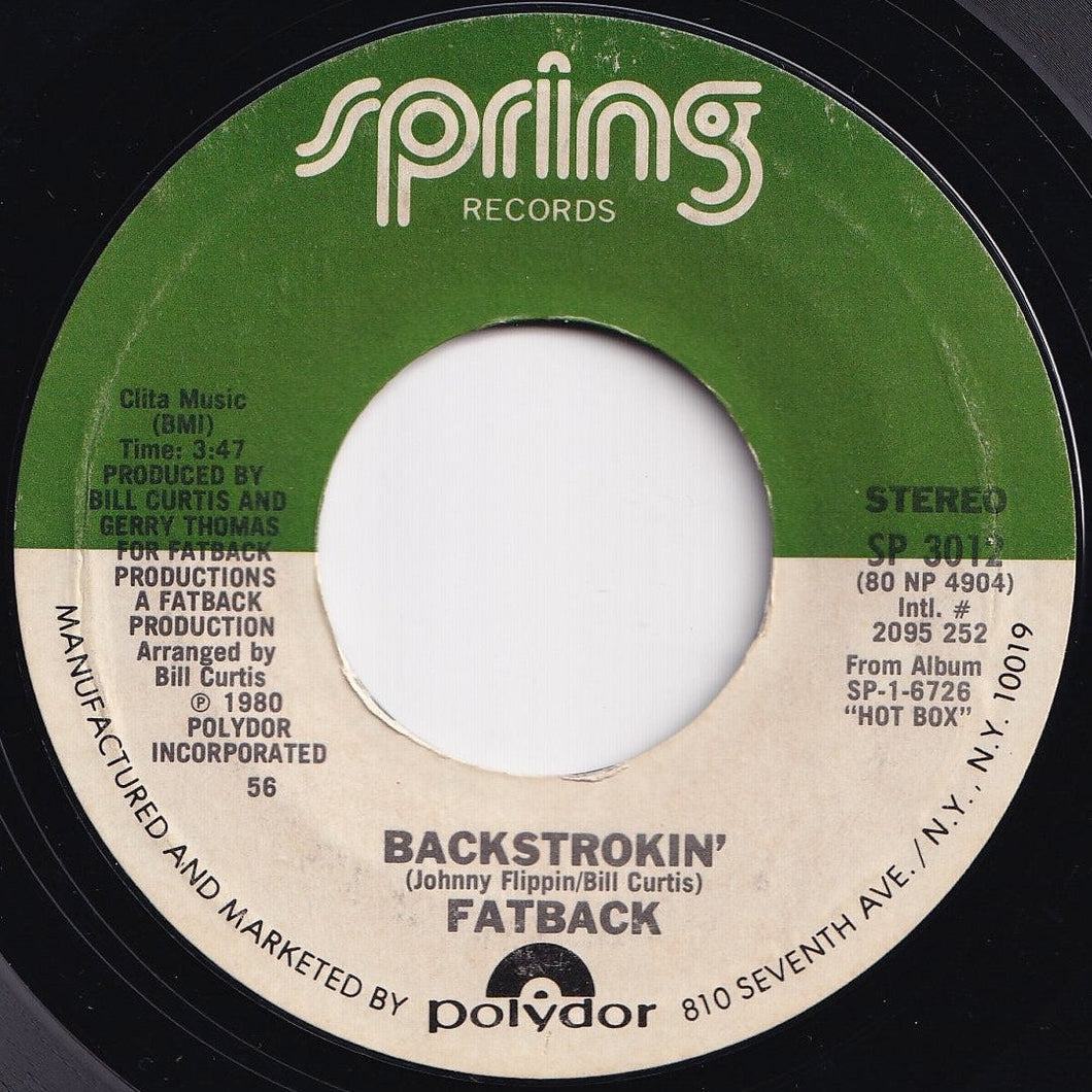 Fatback Band - Backstrokin' / Love Spell (7 inch Record / Used)