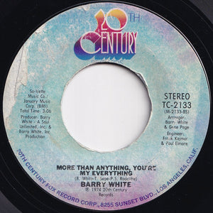 Barry White - You're The First, The Last, My Everything / More Than Anything, You're My Everything (7 inch Record / Used)