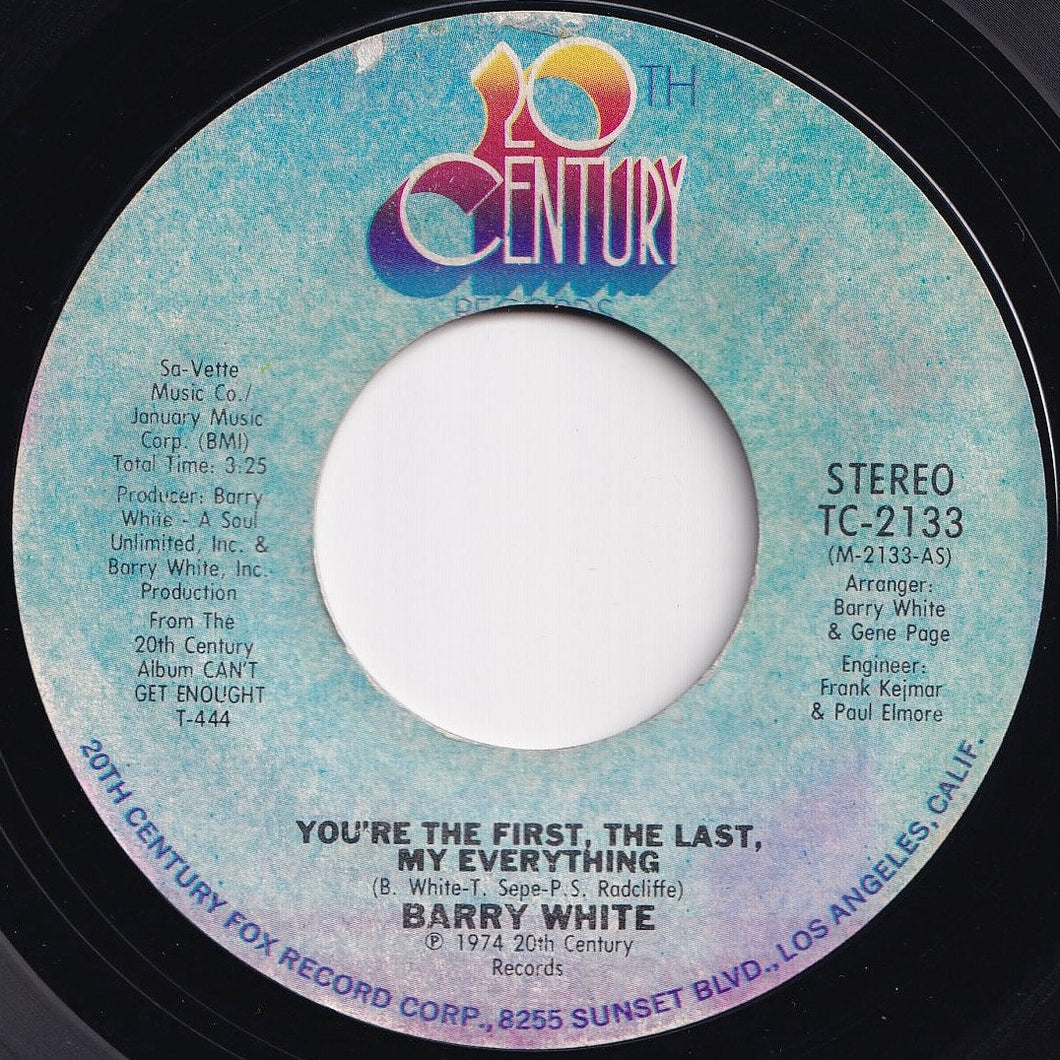 Barry White - You're The First, The Last, My Everything / More Than Anything, You're My Everything (7 inch Record / Used)