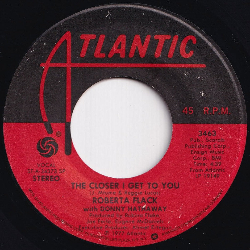 Roberta Flack, Donny Hathaway - The Closer I Get To You / Love Is The Healing (7 inch Record / Used)