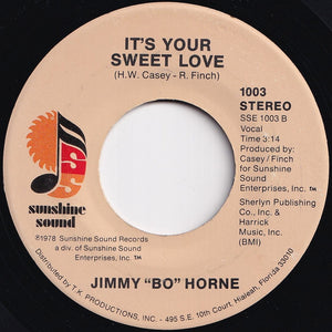 Jimmy "Bo" Horne - Dance Across The Floor / It's Your Sweet Love (7 inch Record / Used)