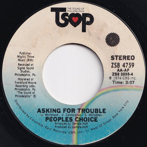 People's Choice - Party Is A Groovy Thing / Asking For Trouble (7 inch Record / Used)