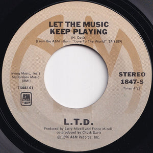L.T.D. - Love Ballad / Let The Music Keep Playing (7 inch Record / Used)