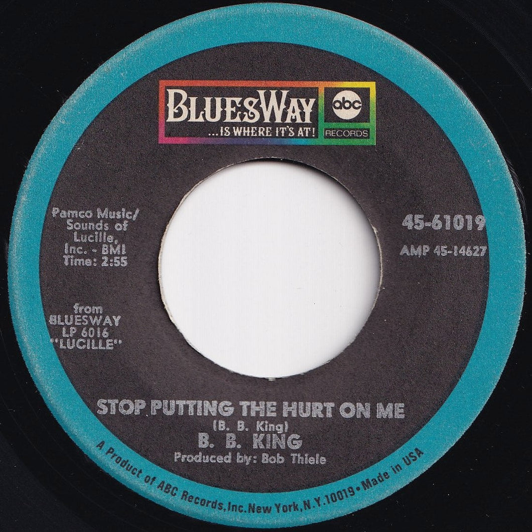 B.B. King - Stop Putting The Hurt On Me / The B.B. Jones (7 inch Record / Used)