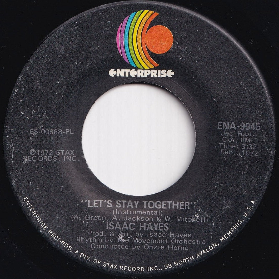 Isaac Hayes - Let's Stay Together / Soulsville (7 inch Record / Used)