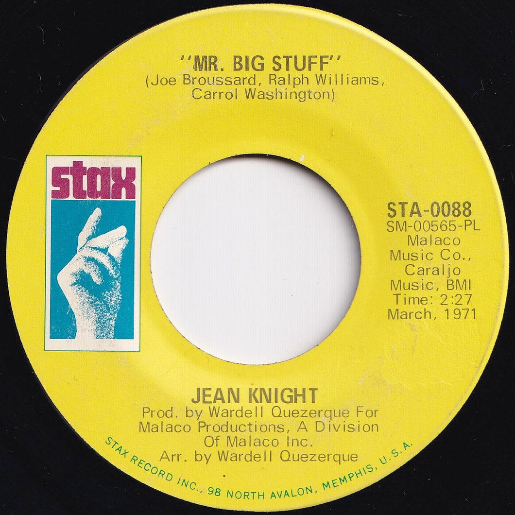 Jean Knight - Mr. Big Stuff / Why I Keep Living These Memories (7 inch Record / Used)