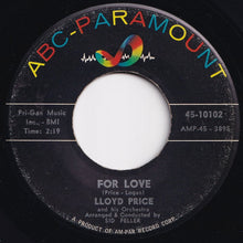 画像をギャラリービューアに読み込む, Lloyd Price And His Orchestra - No If&#39;s - No And&#39;s / For Love (7 inch Record / Used)
