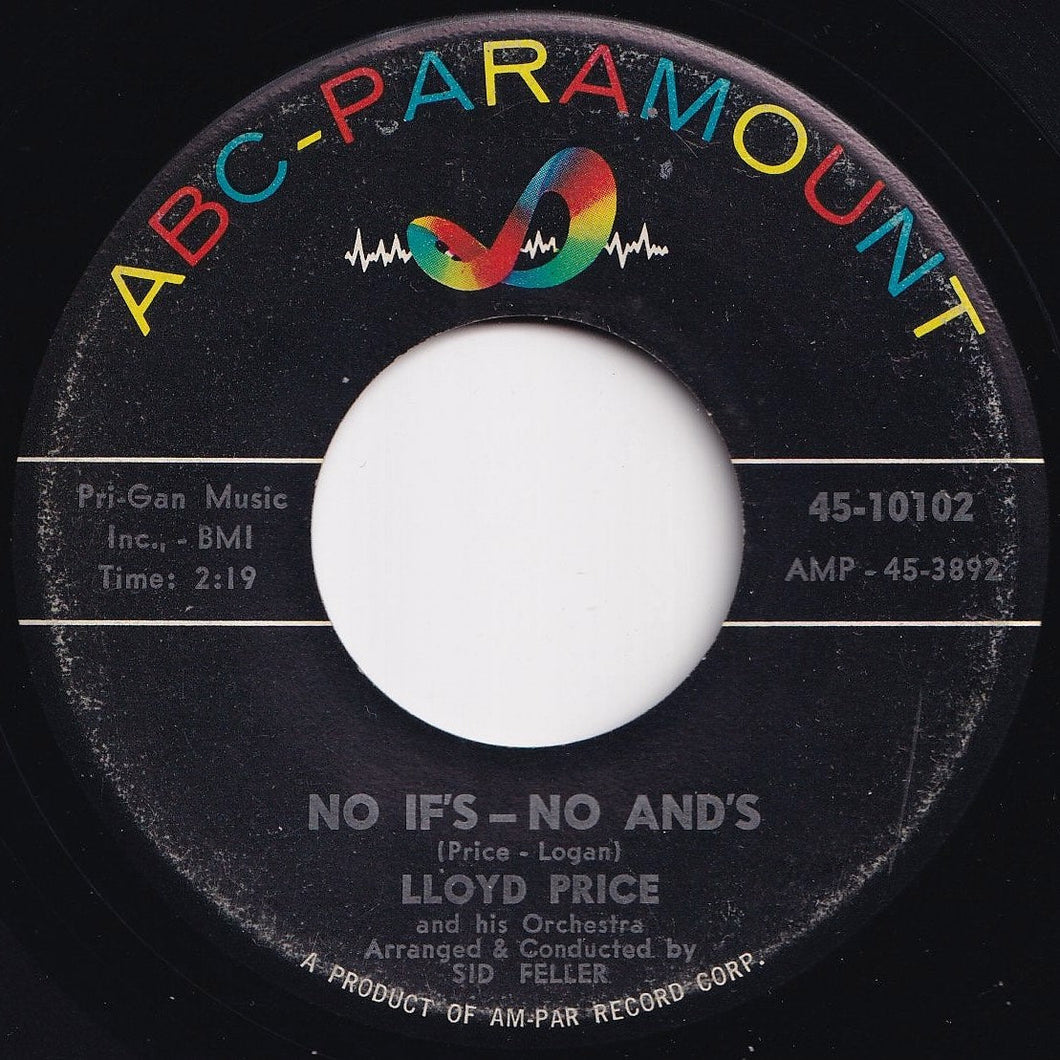 Lloyd Price And His Orchestra - No If's - No And's / For Love (7 inch Record / Used)