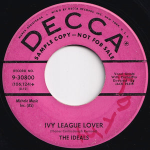 Ideals - Ivy League Lover / Don't Be A Baby, Baby (7 inch Record / Used)