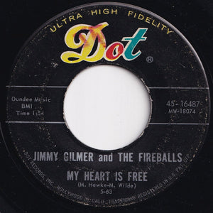 Jimmy Gilmer - Sugar Shack / My Heart Is Free (7 inch Record / Used)