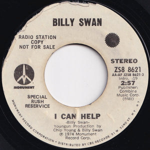 Billy Swan - I Can Help (Mono) / (Stereo) (7 inch Record / Used)