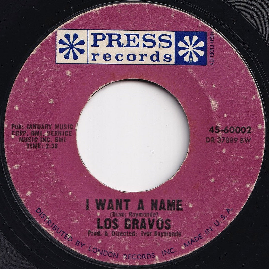 Los Bravos - Black Is Black / I Want A Name (7 inch Record / Used)