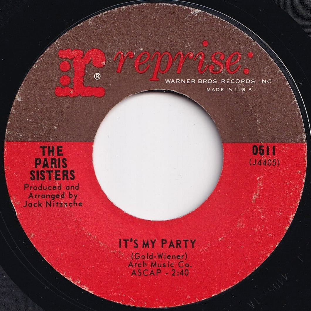 Paris Sisters - It's My Party / My Good Friend (7 inch Record / Used)