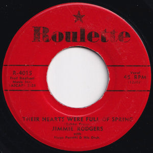 Jimmie Rodgers - Honeycomb / Their Hearts Were Full Of Spring (7 inch Record / Used)