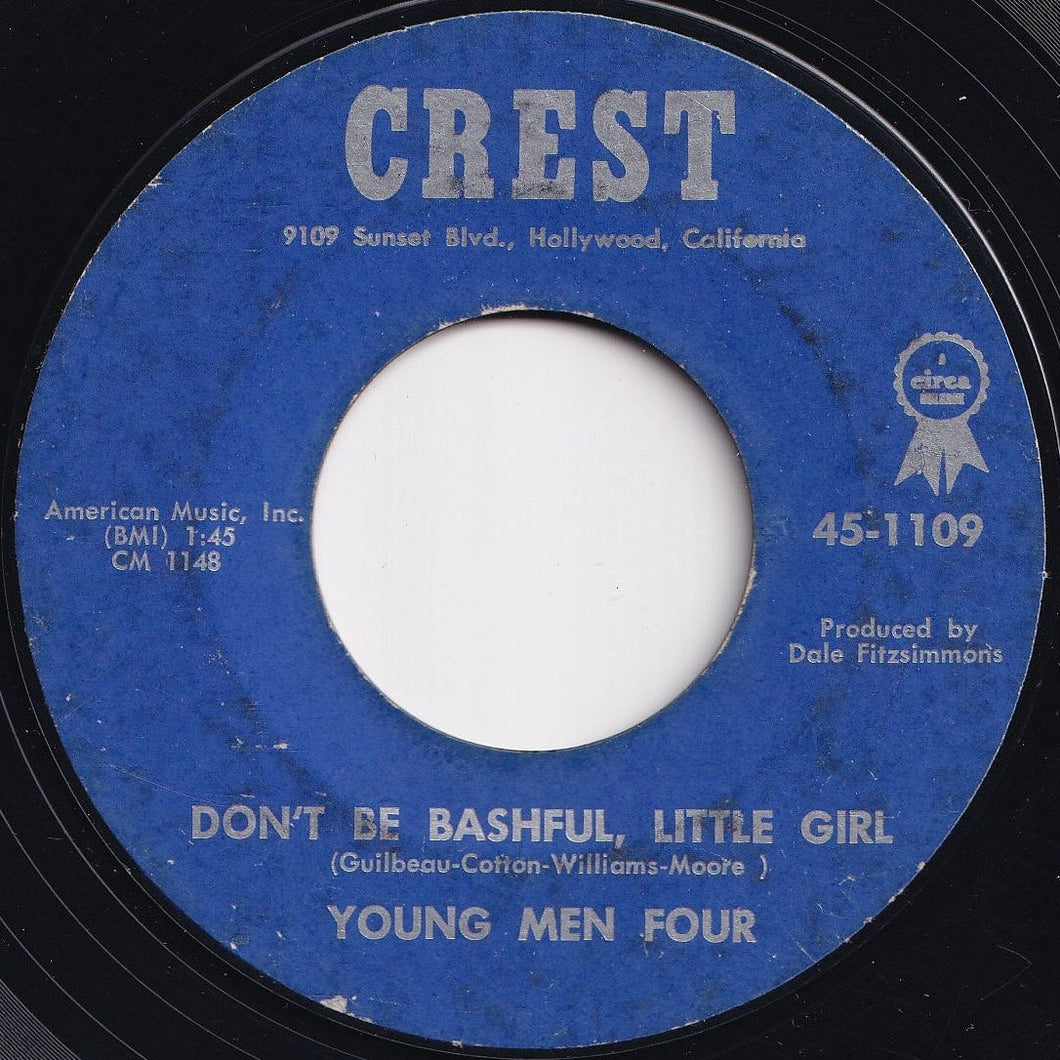 Young Men Four - Don't Be Bashful, Little Girl / Goodbye, Bye, Bye, Bye (7 inch Record / Used)