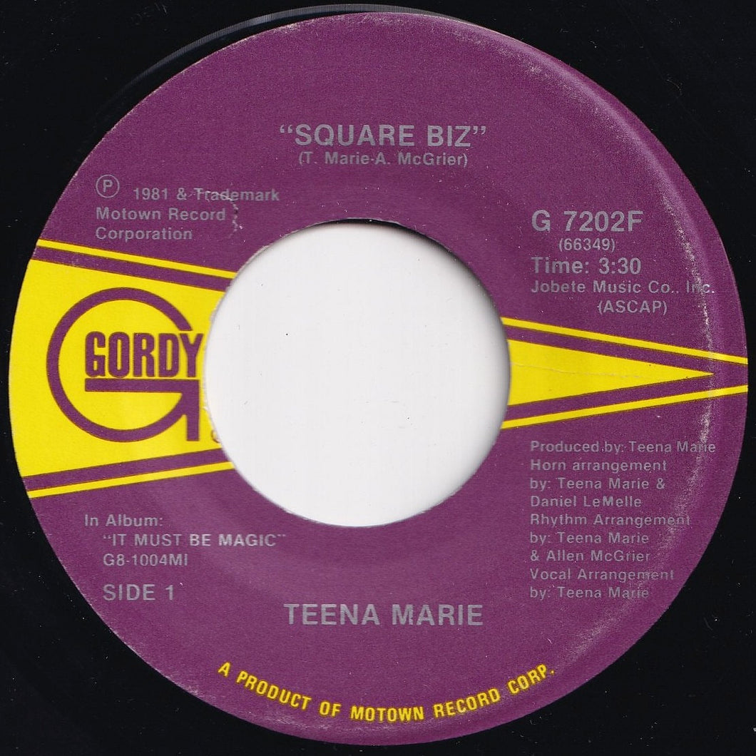 Teena Marie - Square Biz / Opus III (Does Anybody Care) (7 inch Record / Used)