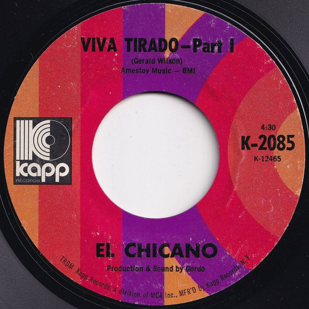 El Chicano - Viva Tirado (Part 1) / (Part 2) (7 inch Record / Used)