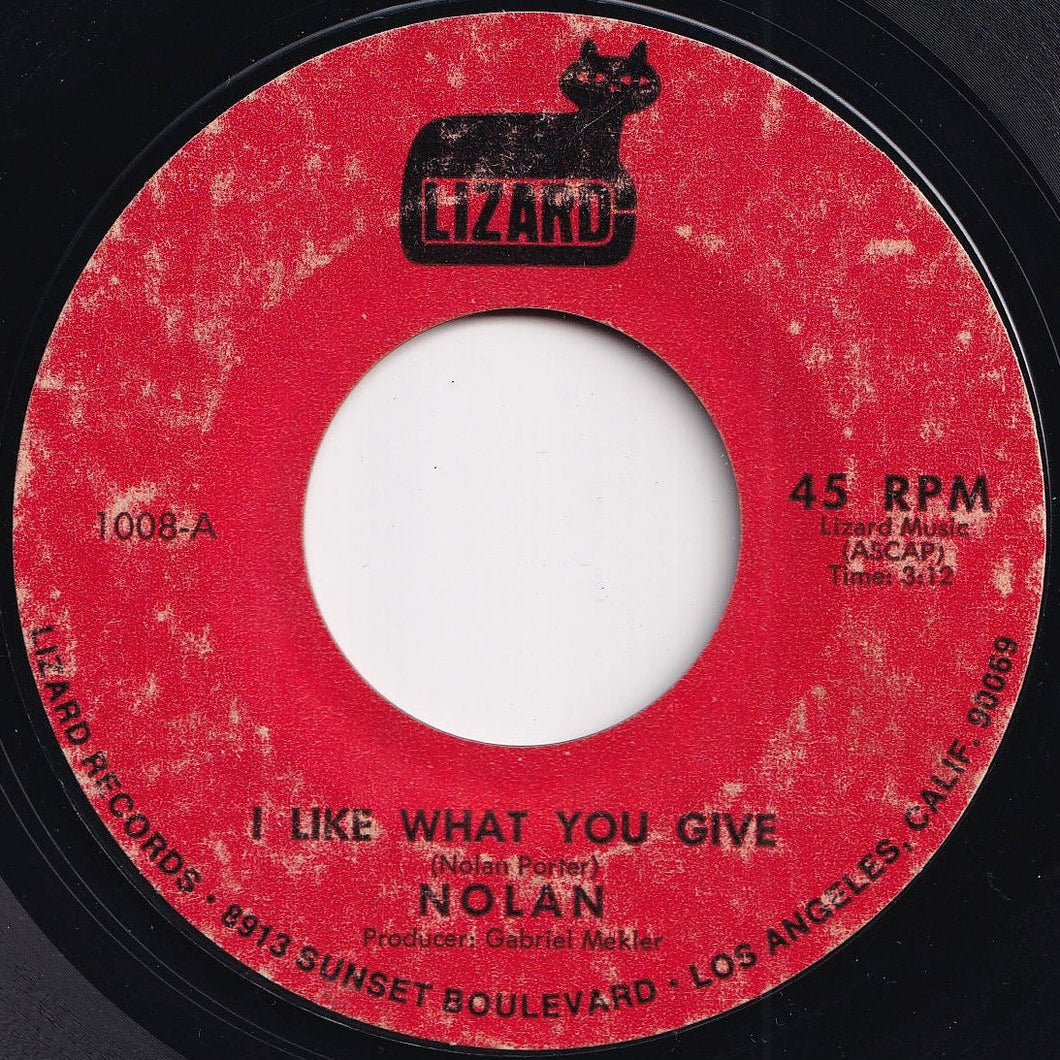 Nolan - I Like What You Give / Somebody's Cryin' (7 inch Record / Used)