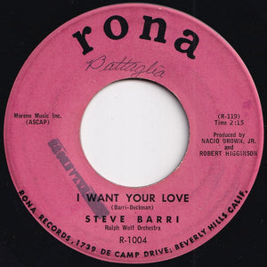 Steve Barri - Story Of The Ring / I Want Your Love (7 inch Record / Used)