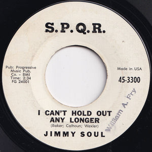 Jimmy Soul - Twistin' Matilda (And The Channel) / I Can't Hold Out Any Longer (7 inch Record / Used)