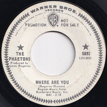 画像をギャラリービューアに読み込む, Phaetons - Where Are You / Dancing In The Street (7 inch Record / Used)
