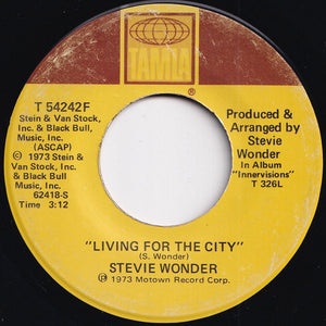 Stevie Wonder - Living For The City / Visions (7 inch Record / Used)