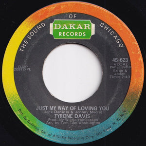 Tyrone Davis - Could I Forget You / Just My Way Of Loving You (7 inch Record / Used)