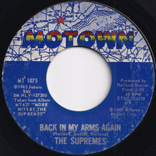 画像をギャラリービューアに読み込む, Supremes - Back In My Arms Again / Whisper You Love Me Boy (7 inch Record / Used)
