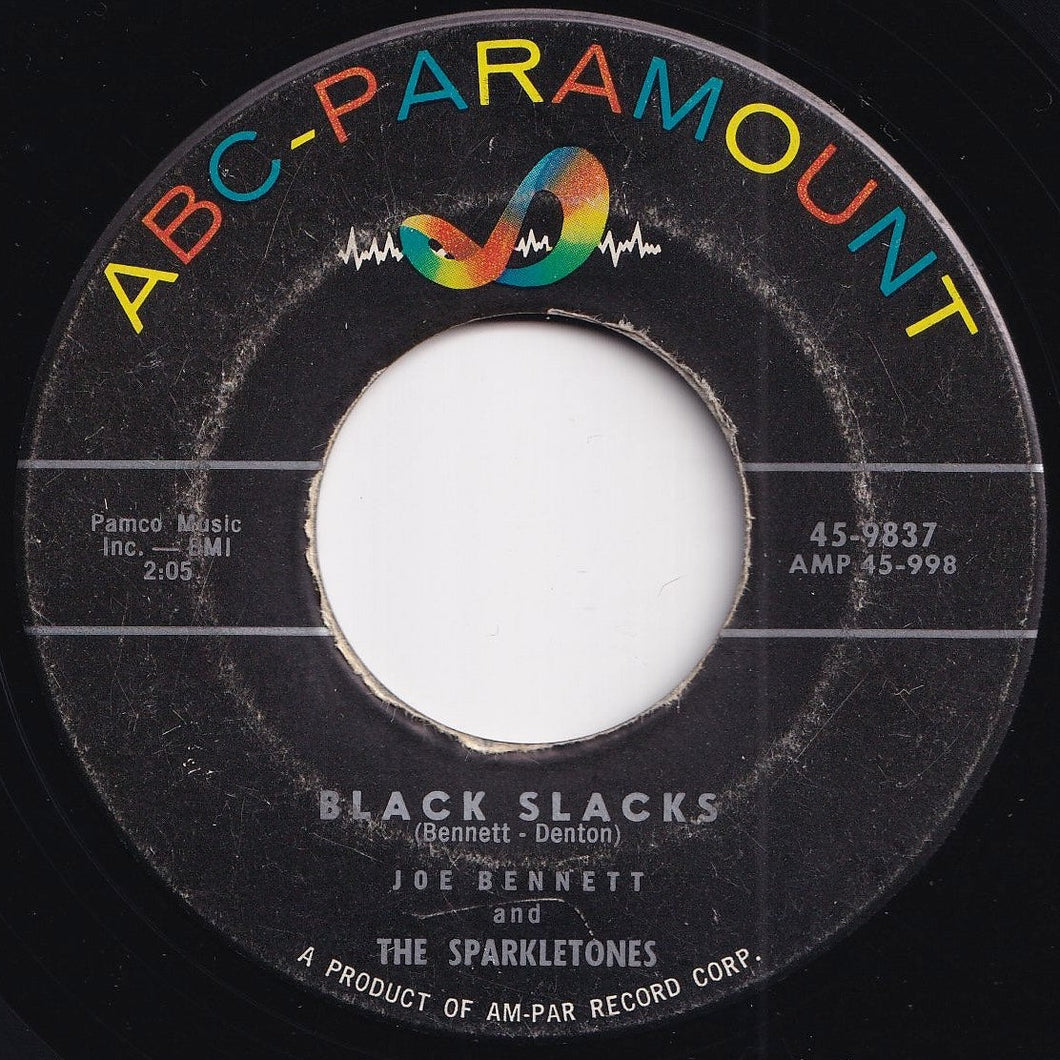 Joe Bennett And The Sparkletones - Black Slacks / Boppin' Rock Boogie (7 inch Record / Used)