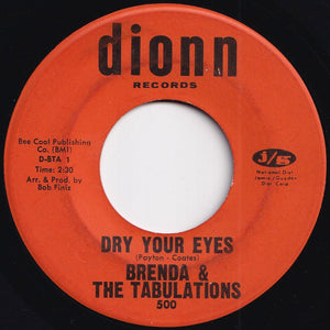 Brenda & The Tabulations - Dry Your Eyes / The Wash (7 inch Record / Used)