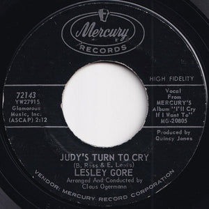 Lesley Gore - Judy's Turn To Cry / Just Let Me Cry (7 inch Record / Used)