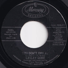 画像をギャラリービューアに読み込む, Lesley Gore - You Don&#39;t Own Me / Run Bobby, Run (7 inch Record / Used)
