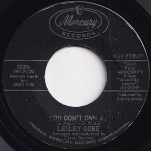Lesley Gore - You Don't Own Me / Run Bobby, Run (7 inch Record / Used)