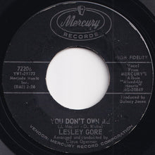 Load image into Gallery viewer, Lesley Gore - You Don&#39;t Own Me / Run Bobby, Run (7 inch Record / Used)
