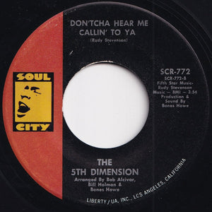 Fifth Dimension - Medley: Aquarius / Let The Sunshine In (The Flesh Failures) / Don'tcha Hear Me Calling' To Ya (7 inch Record / Used)