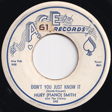 Load image into Gallery viewer, Huey &quot;Piano&quot; Smith &amp; His Clowns - Don&#39;t You Just Know It / High Blood Pressure (7 inch Record / Used)
