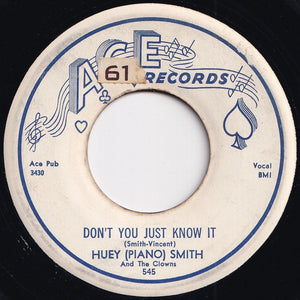 Huey "Piano" Smith & His Clowns - Don't You Just Know It / High Blood Pressure (7 inch Record / Used)