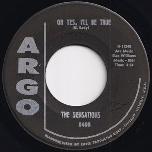 Sensations - Let Me In / Oh Yes I'll Be True (7 inch Record / Used)