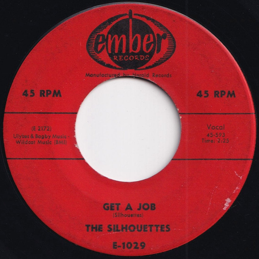 Silhouettes - Get A Job / I Am Lonely (7 inch Record / Used)