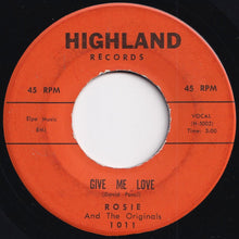 画像をギャラリービューアに読み込む, Rosie And The Originals - Angel Baby / Give Me Love (7 inch Record / Used)
