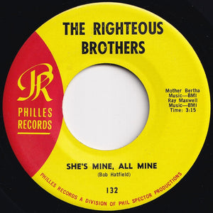 Righteous Brothers - The White Cliffs Of Dover / She's Mine, All Mine (7 inch Record / Used)