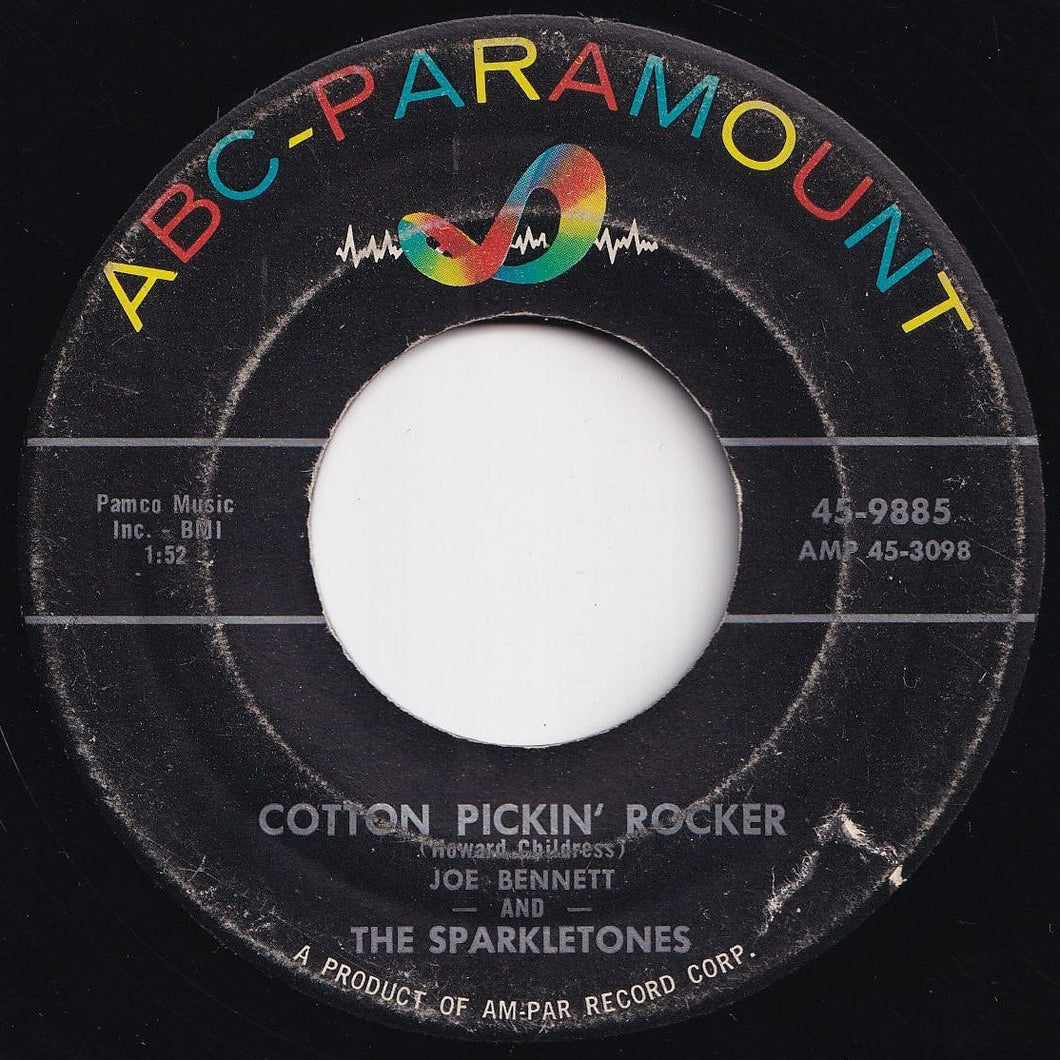 Joe Bennett And The Sparkletones - Cotton Pickin' Rocker / I Dig You, Baby (7 inch Record / Used)