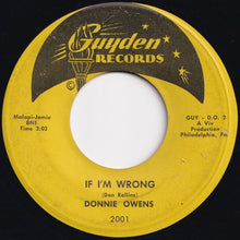 画像をギャラリービューアに読み込む, Donnie Owens - Need You / If I&#39;m Wrong (7 inch Record / Used)
